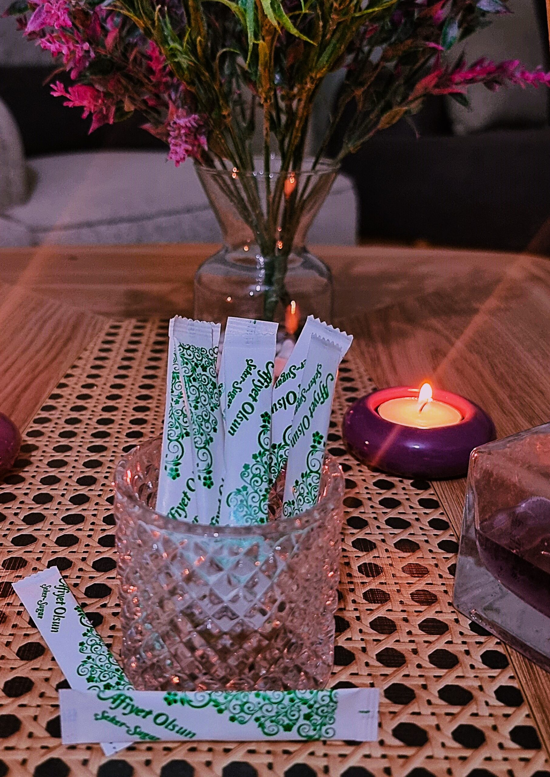 Self Stick Tek Kullanımlık Toz Şeker Afiyet Olsun baskılı 3 gr. x 400 Adet