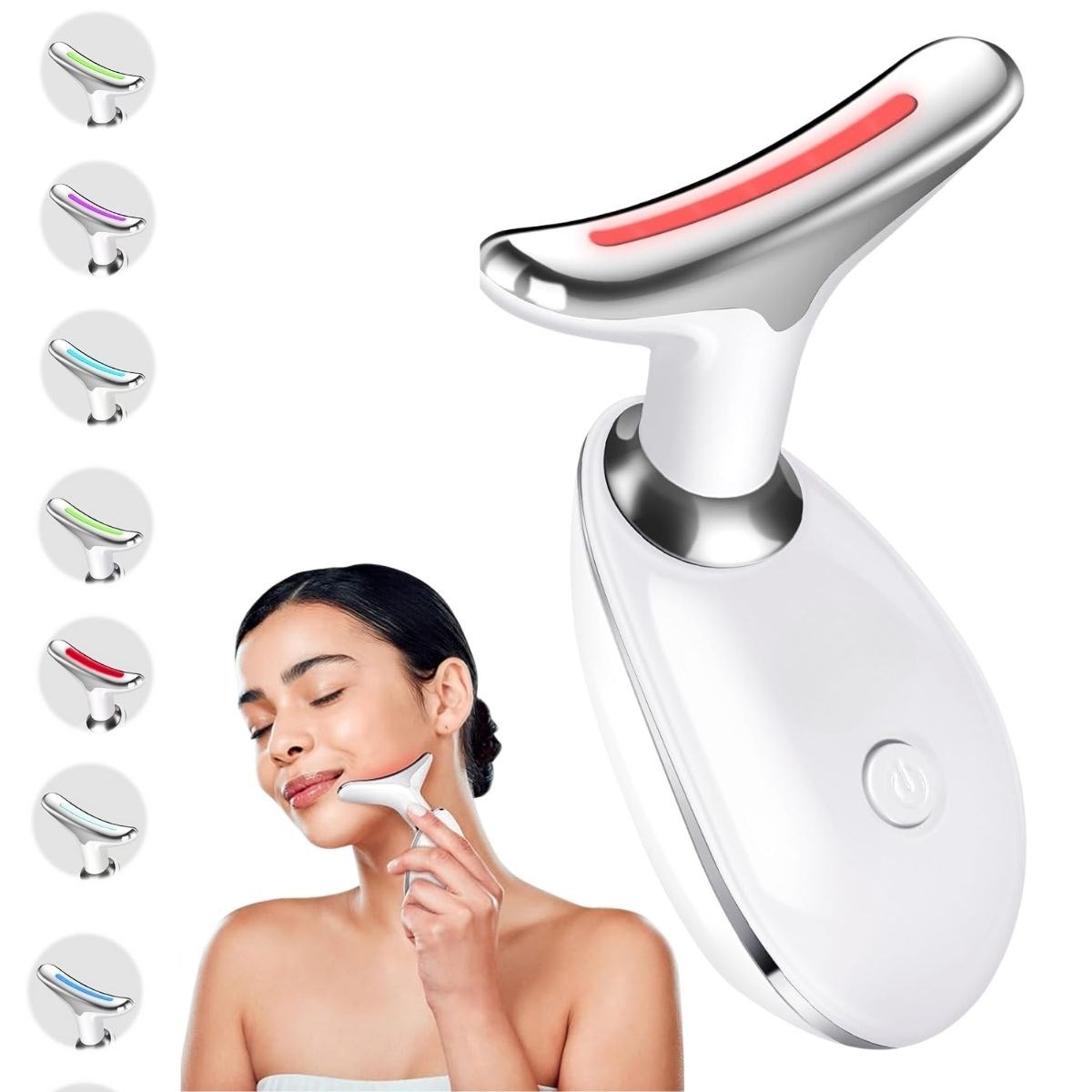 Selftrend® 7 Farklı Işık Modlu Titreşimli Boyun Ve Yüz Ems Güzellik Cihazı