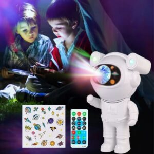 SELFTREND® Stickerlı ,Kumandalı ASTRONOT Model Gece Lambası