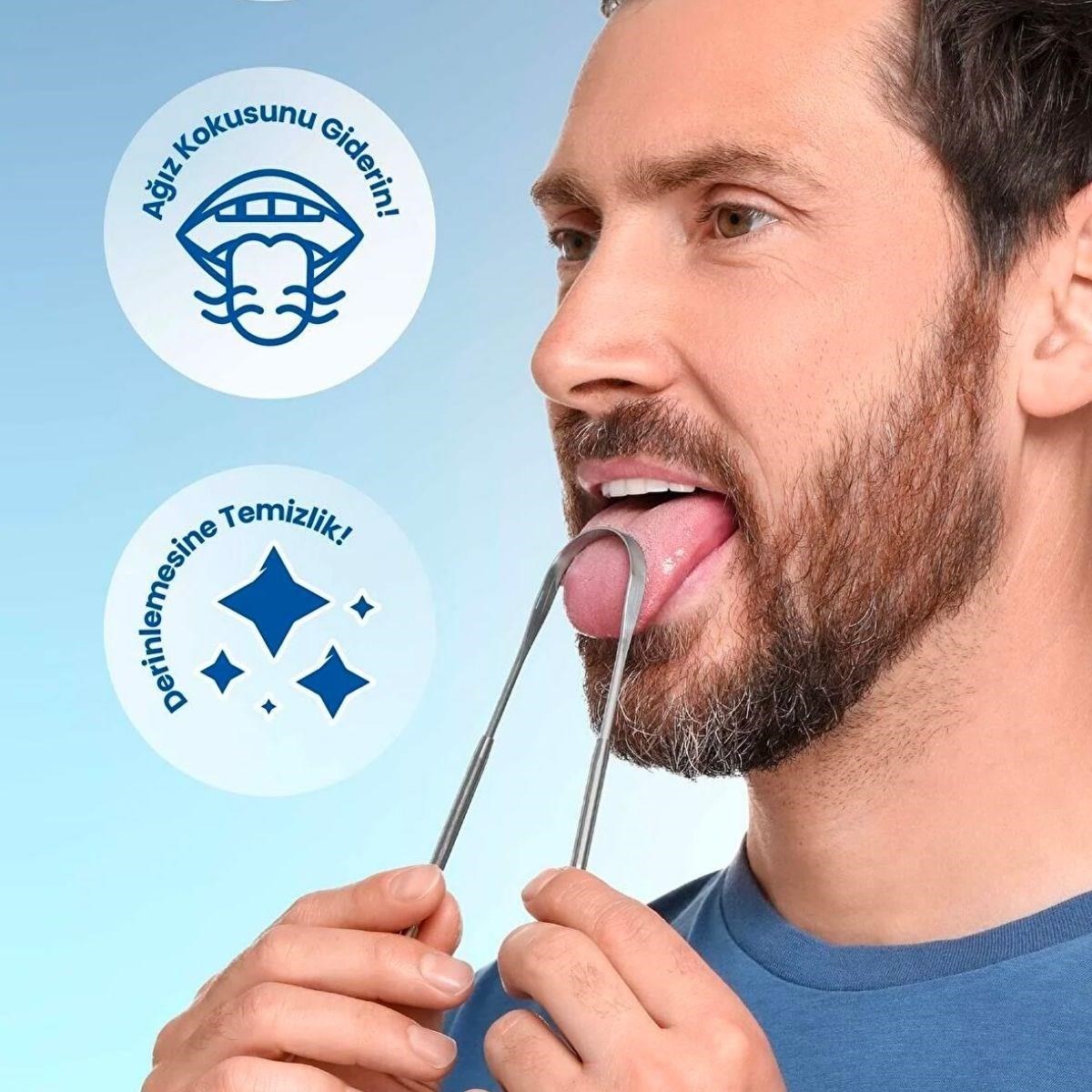 SELFTREND® Dil Temizleme Dil Sıyırıcı Ve Temizleme Aparatı - Görsel 3