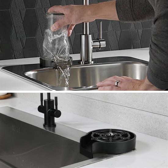 Selftrend® Yüksek Basınçlı Otomatik Bardak Yıkama Aparatı Mutfak Lavaboları İçin Hızlı Kupa Durulayıcı - Görsel 3