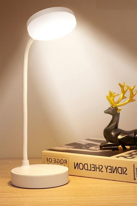 SELFTREND® Yuvarlak USBli Dokunmatik 3 Kademeli 360 Derece Özel Göz Korumalı Led Lityum Masa Lambası - Görsel 8