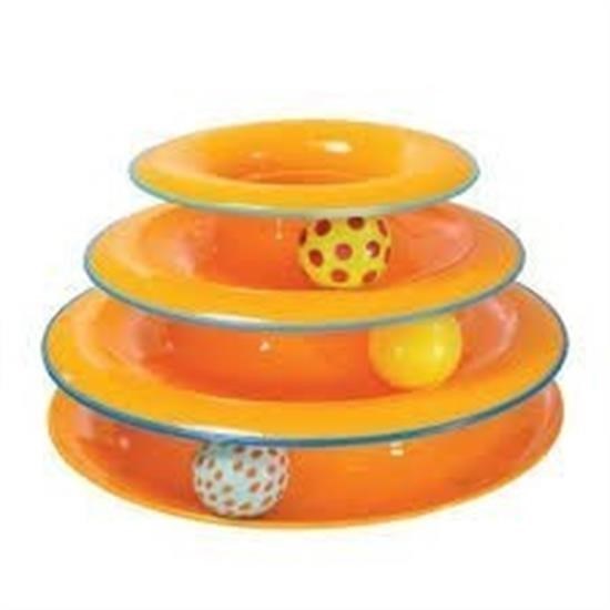 Tower Of Tracks Eğleneli Üç Katlı Kedi Oyuncağı Seti oyuncağı - Görsel 3