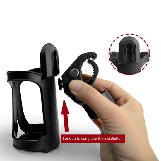 SELFTREND® Bebek Arabası Bisiklet Uyumlu Ayarlanabilir Şişe Biberon ve Suluk Tutucu - Görsel 3