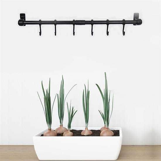 Selftrend® Duvara Monte Edilen 6 Kancalı Dekor Kaşıklık ve Kupa Askısı - Görsel 2