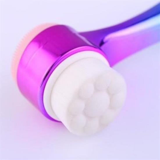 SELFTREND® Çift İşlevli Renkli Cilt Yüz Temizleme Fırçası Peeling Masaj Etkili Gözenek Temizleyici Alet - Görsel 8