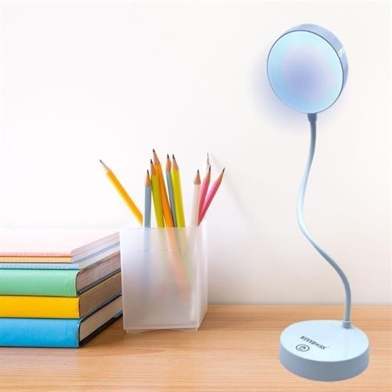 SELFTREND® Yuvarlak USBli Dokunmatik 3 Kademeli 360 Derece Özel Göz Korumalı Led Lityum Masa Lambası - Görsel 4